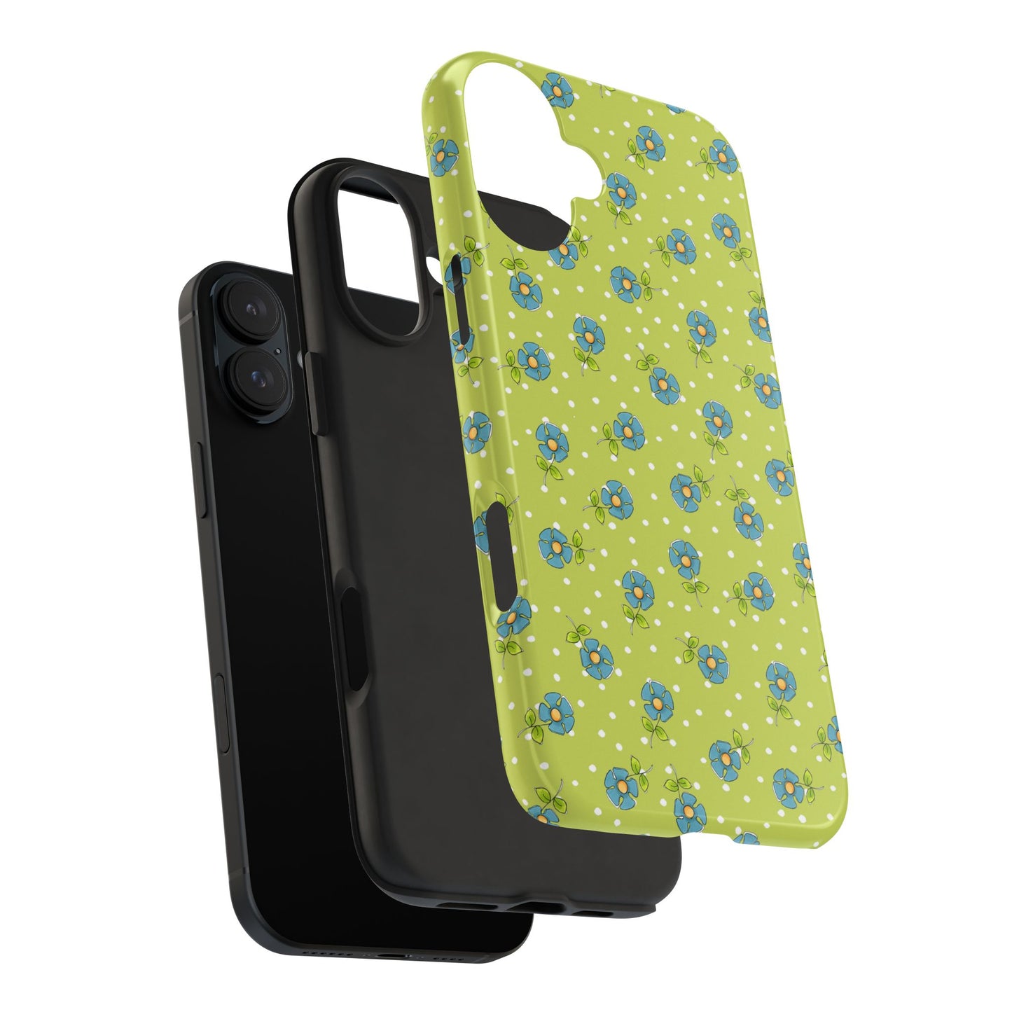 Daisy Dots Green Phone Case