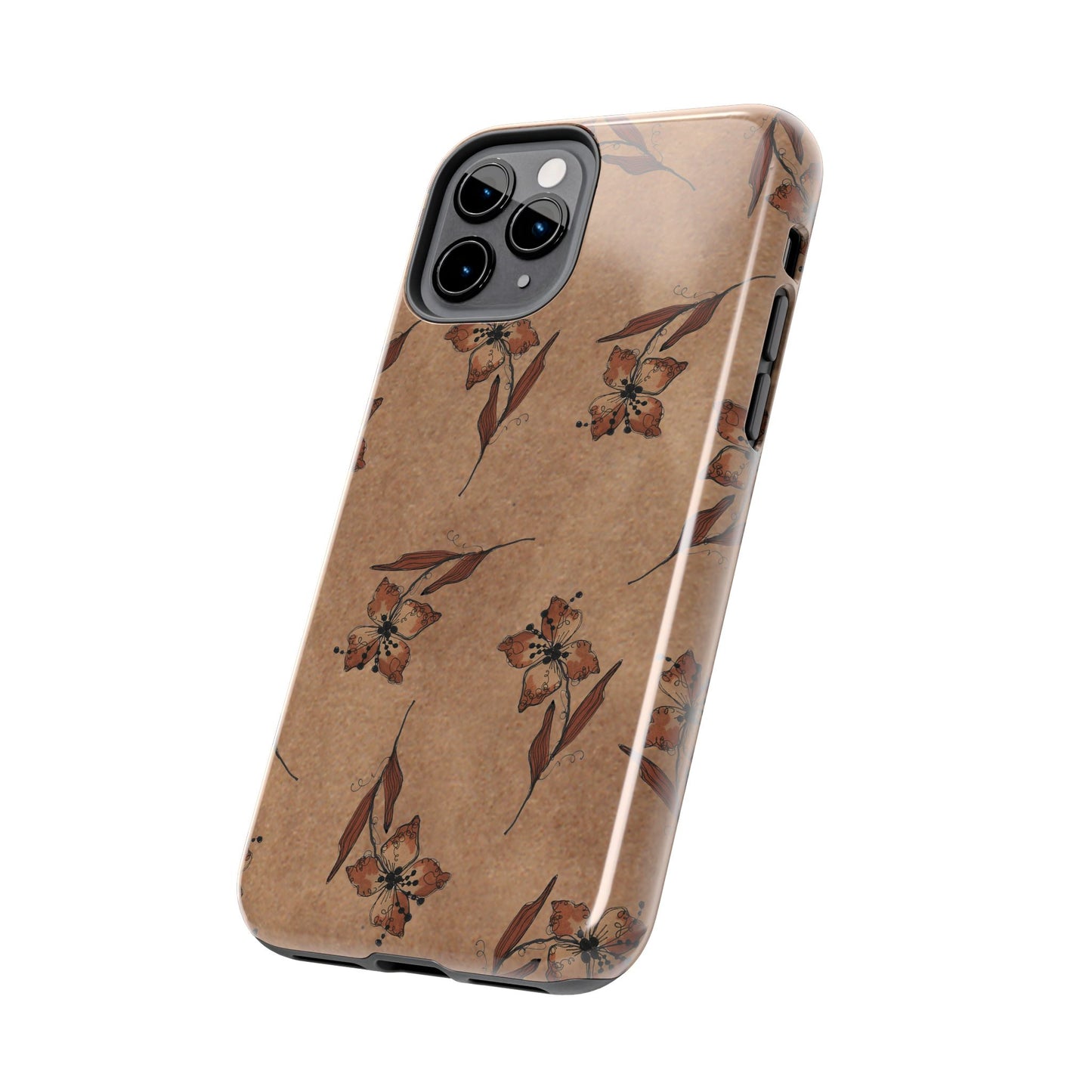 Brown Buds Phone Case