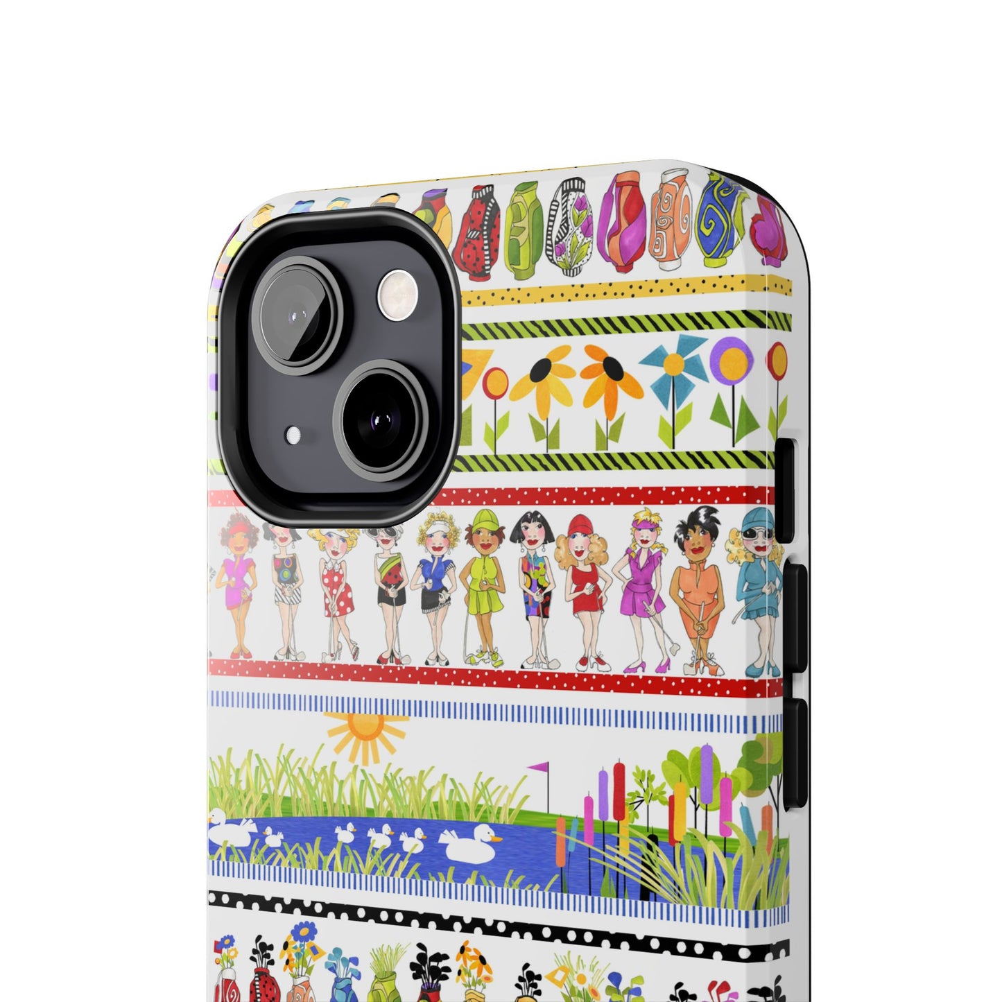 Golf Borders White Phone Case