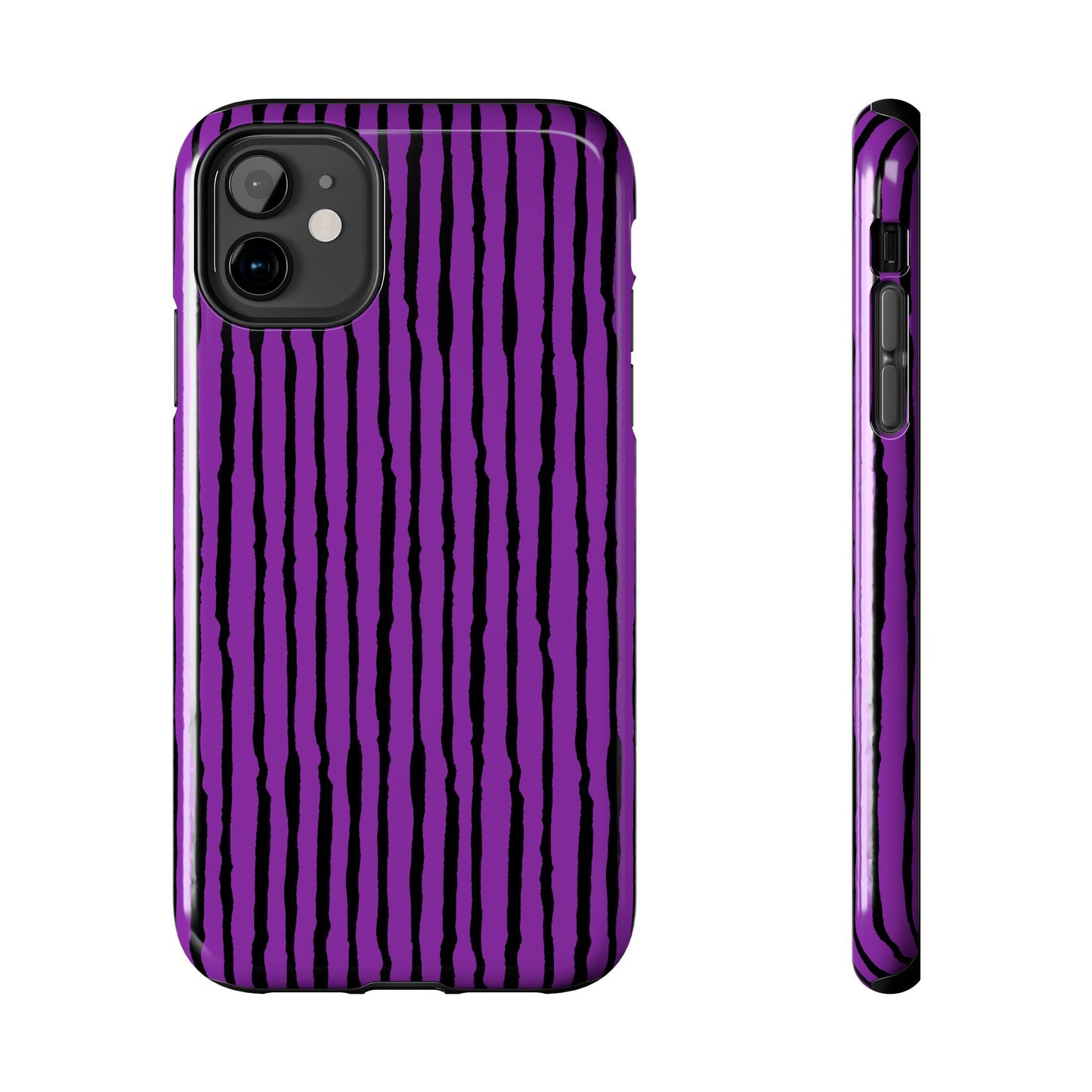 Sorta Stripe Purple / Black Phone Case