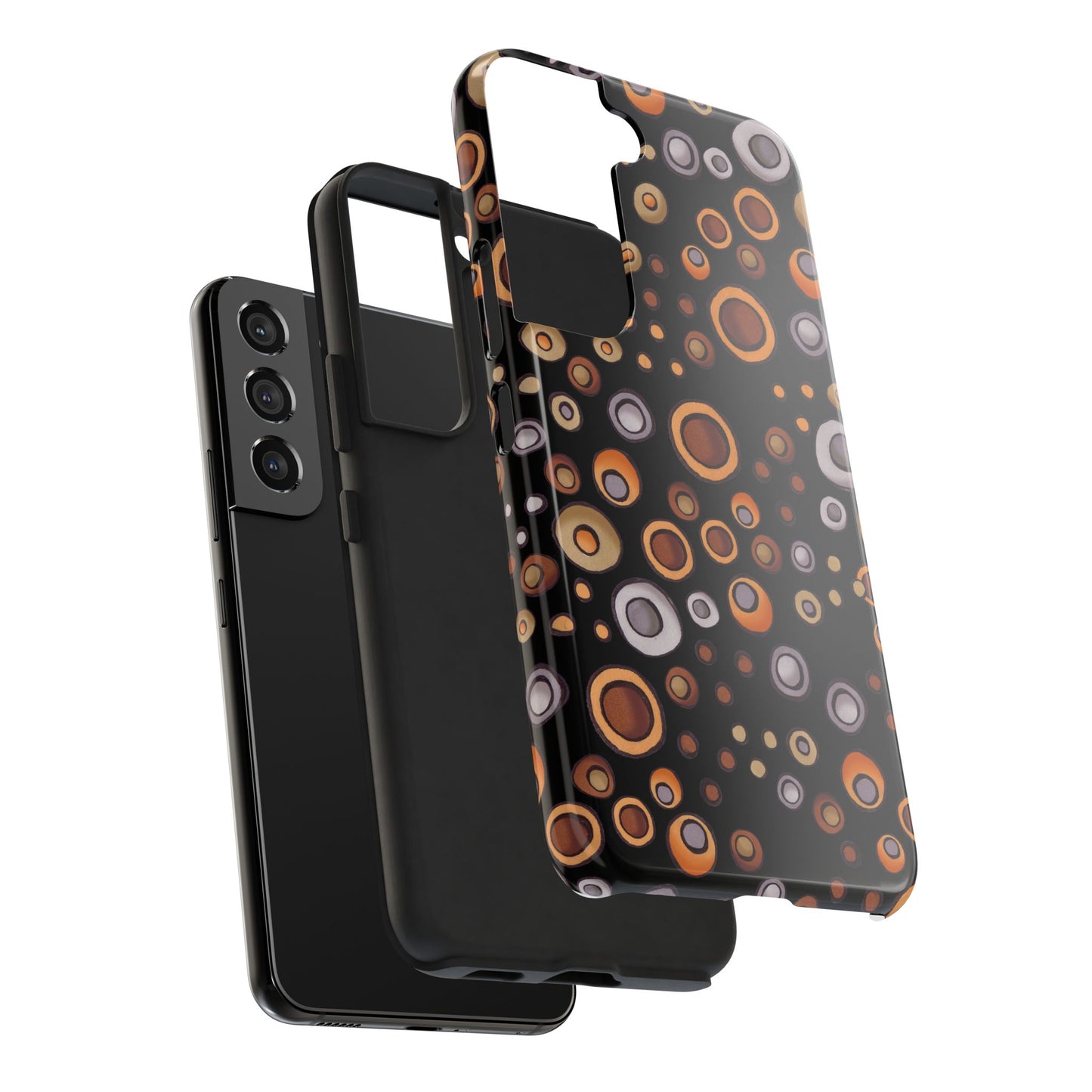 Doggy Dots Black Phone Case