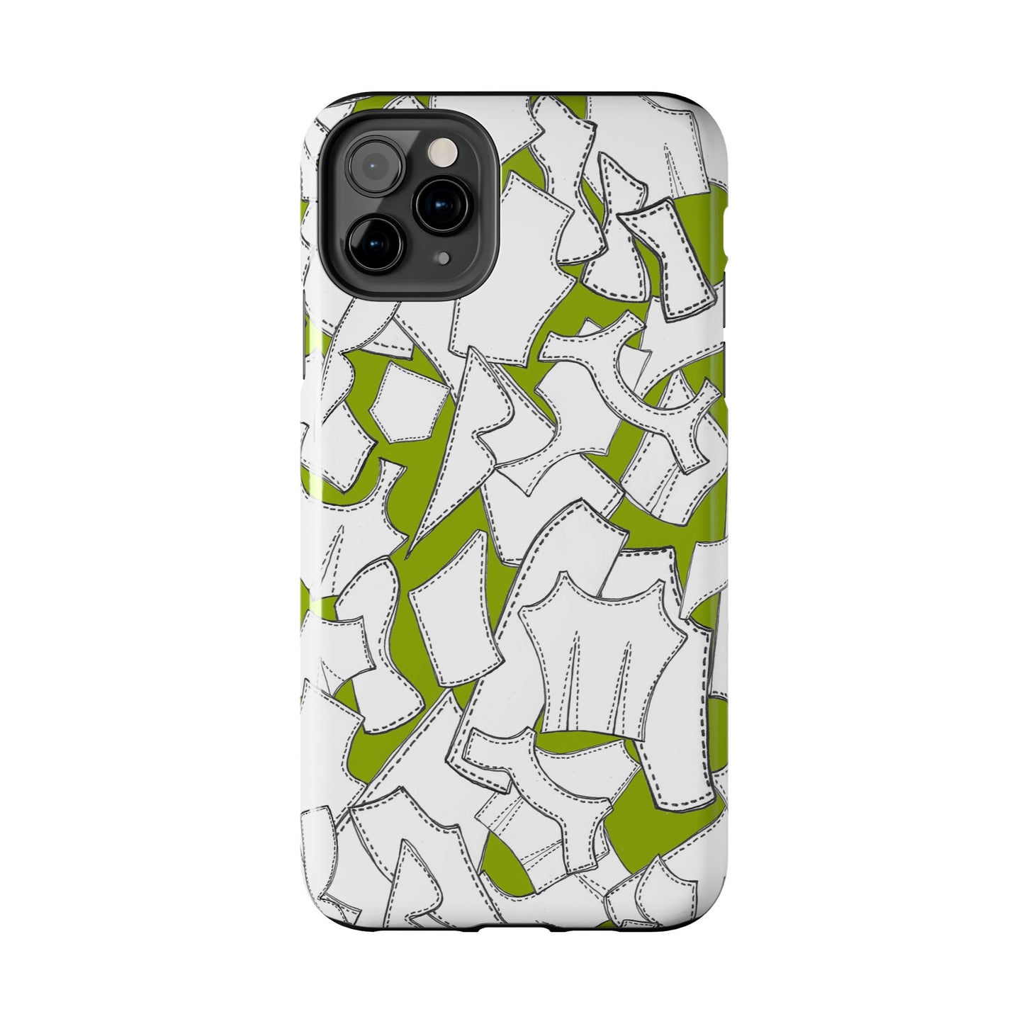 Pattern Pieces Chartreuse Phone Case
