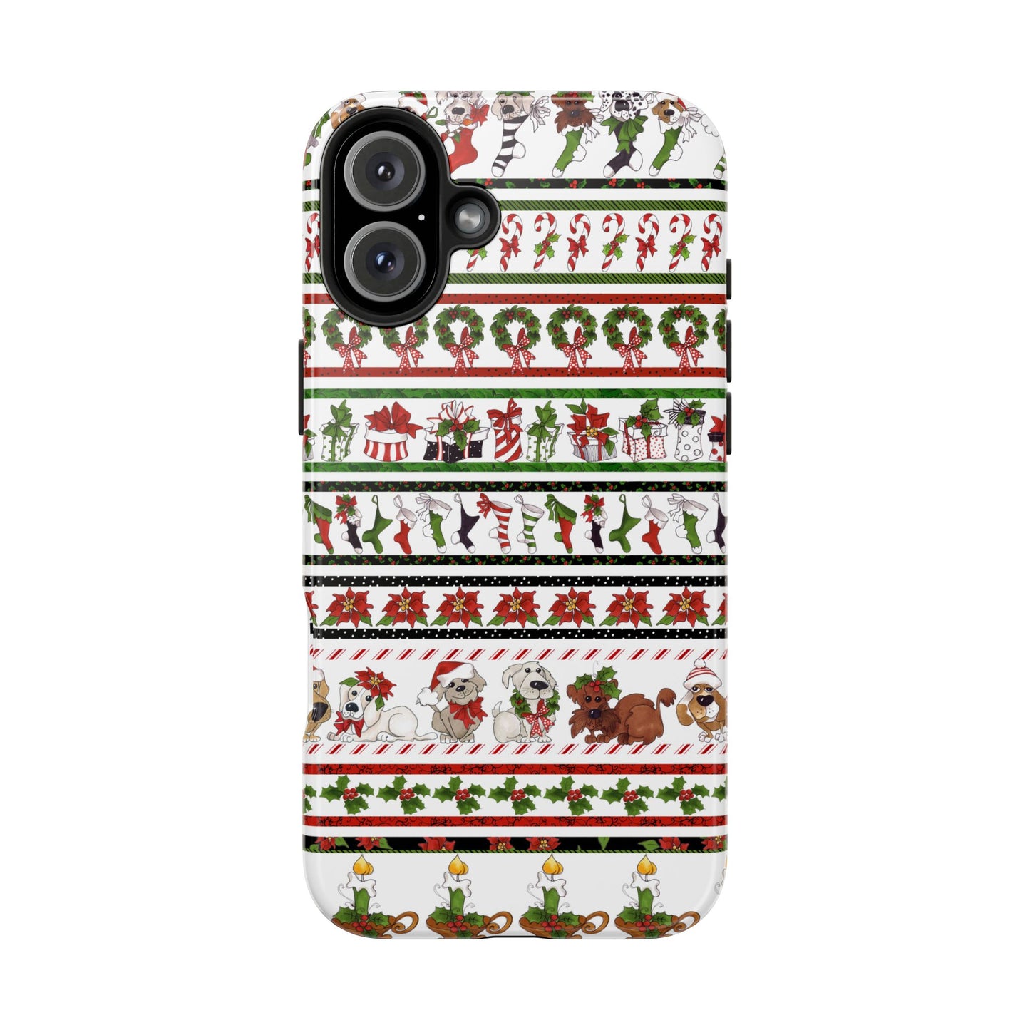 Holiday Borders White Phone Case