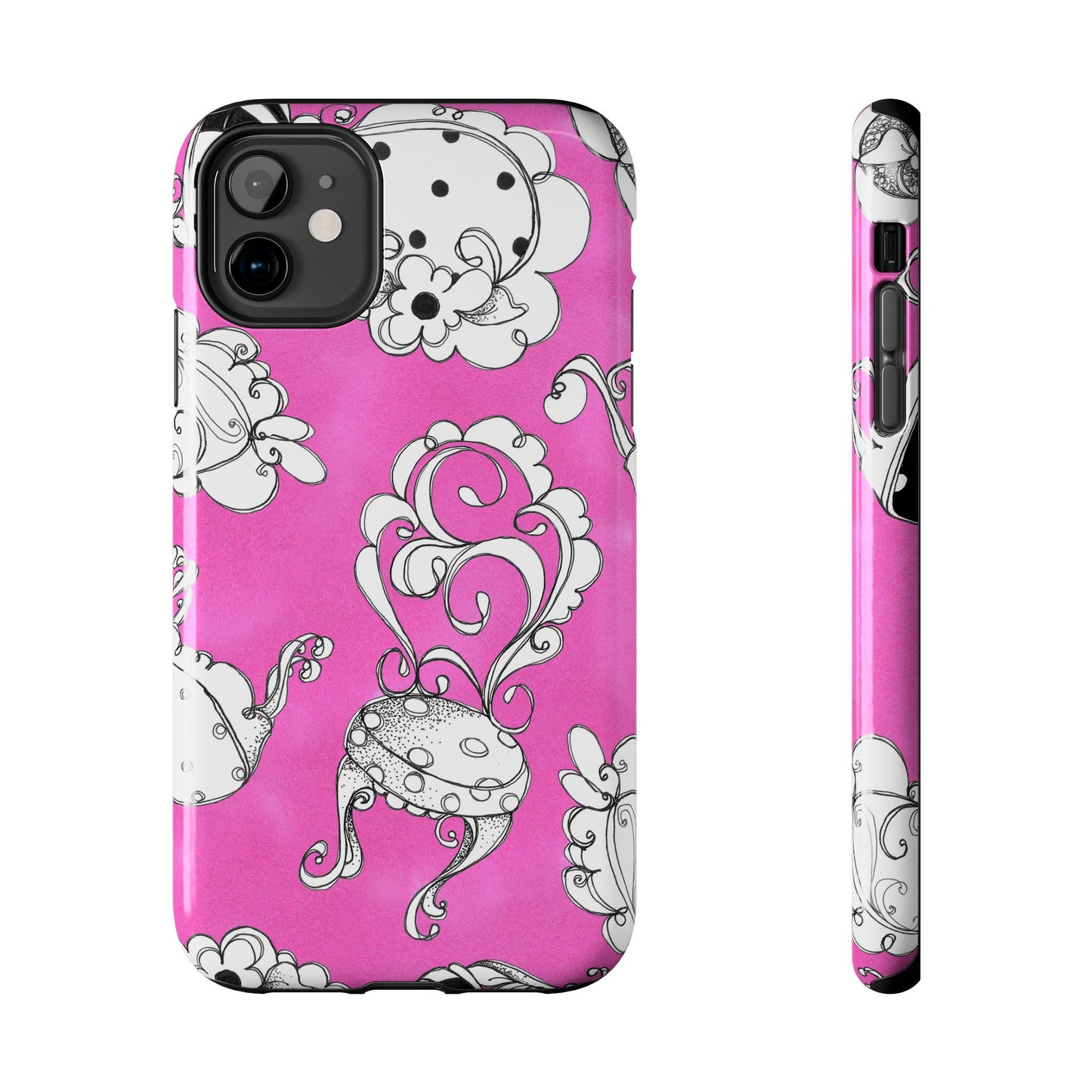 Bistro Chairs Pink Phone Case
