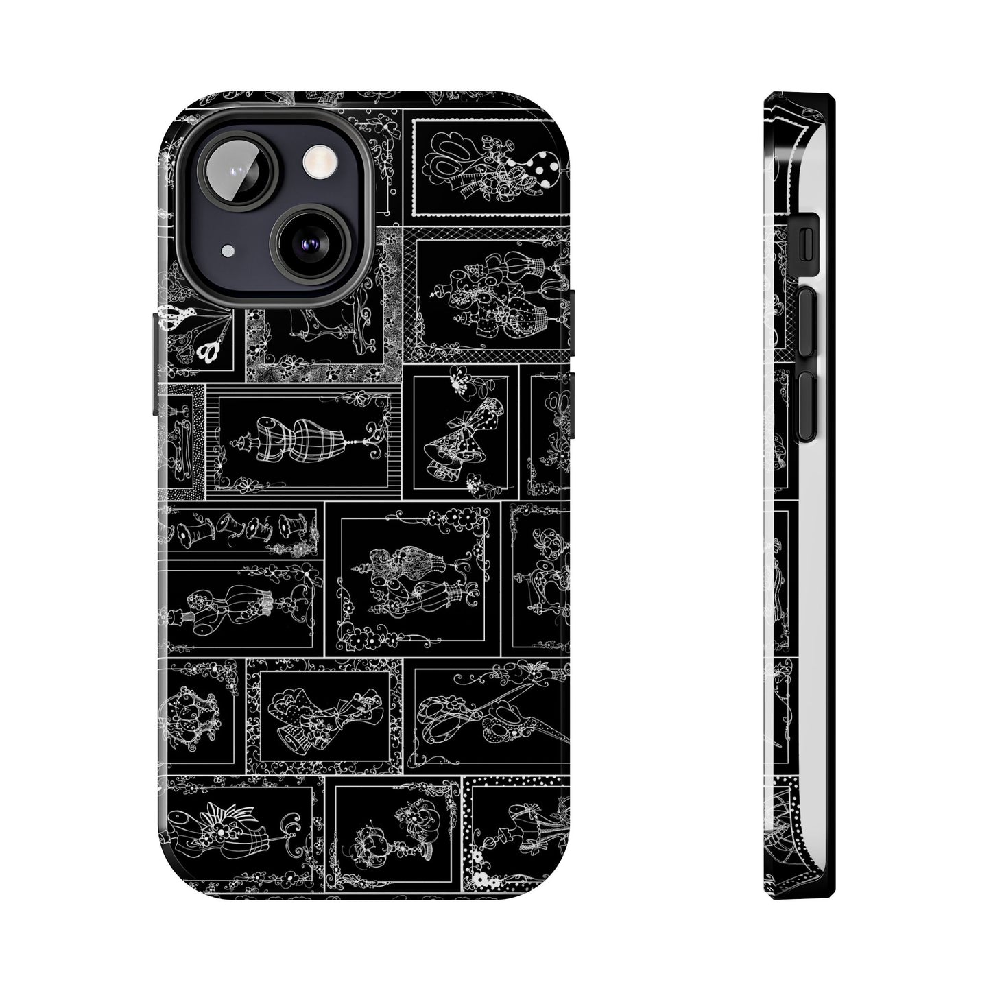 Sew Fancy Black Phone Case