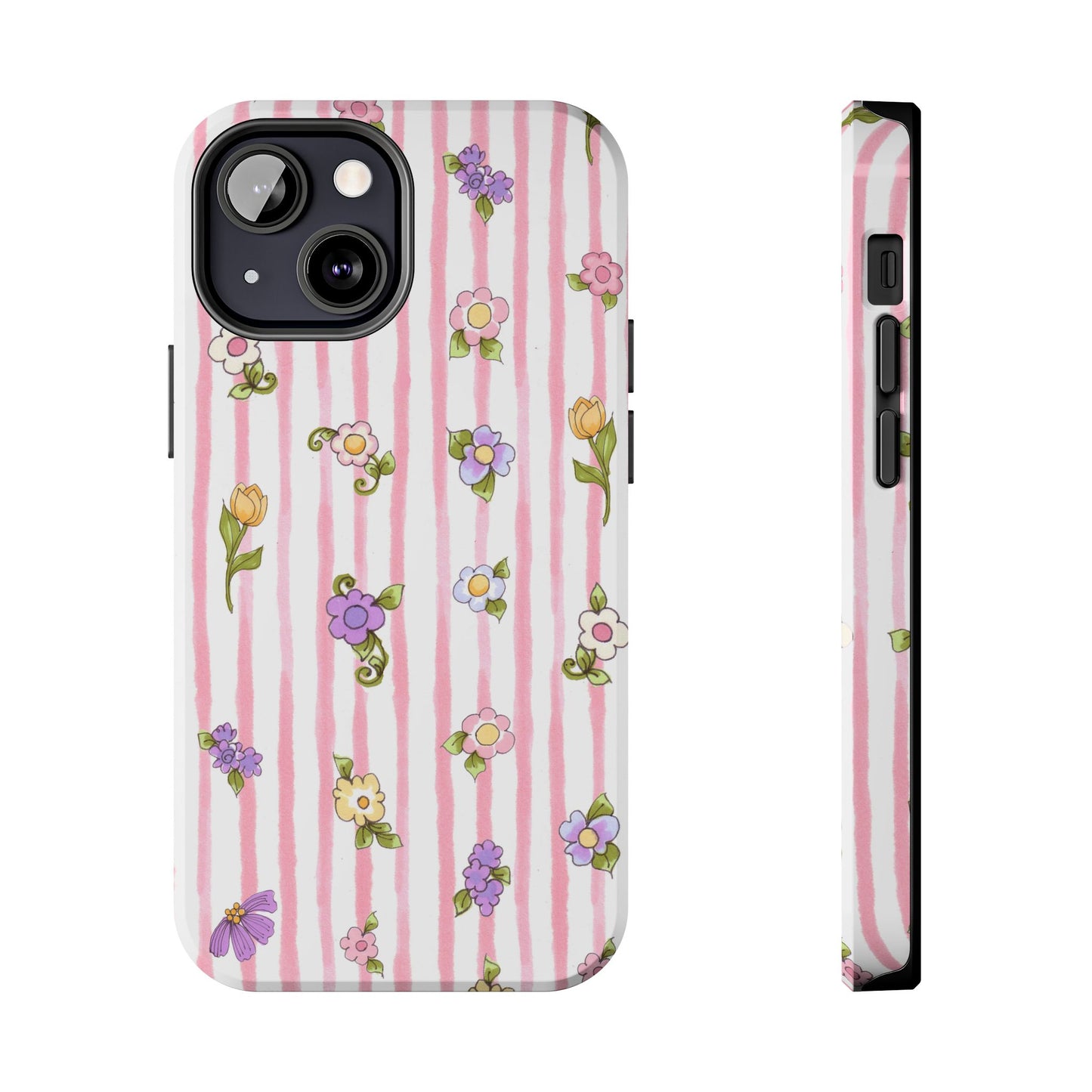 Pretty Posie Stripe Phone Case