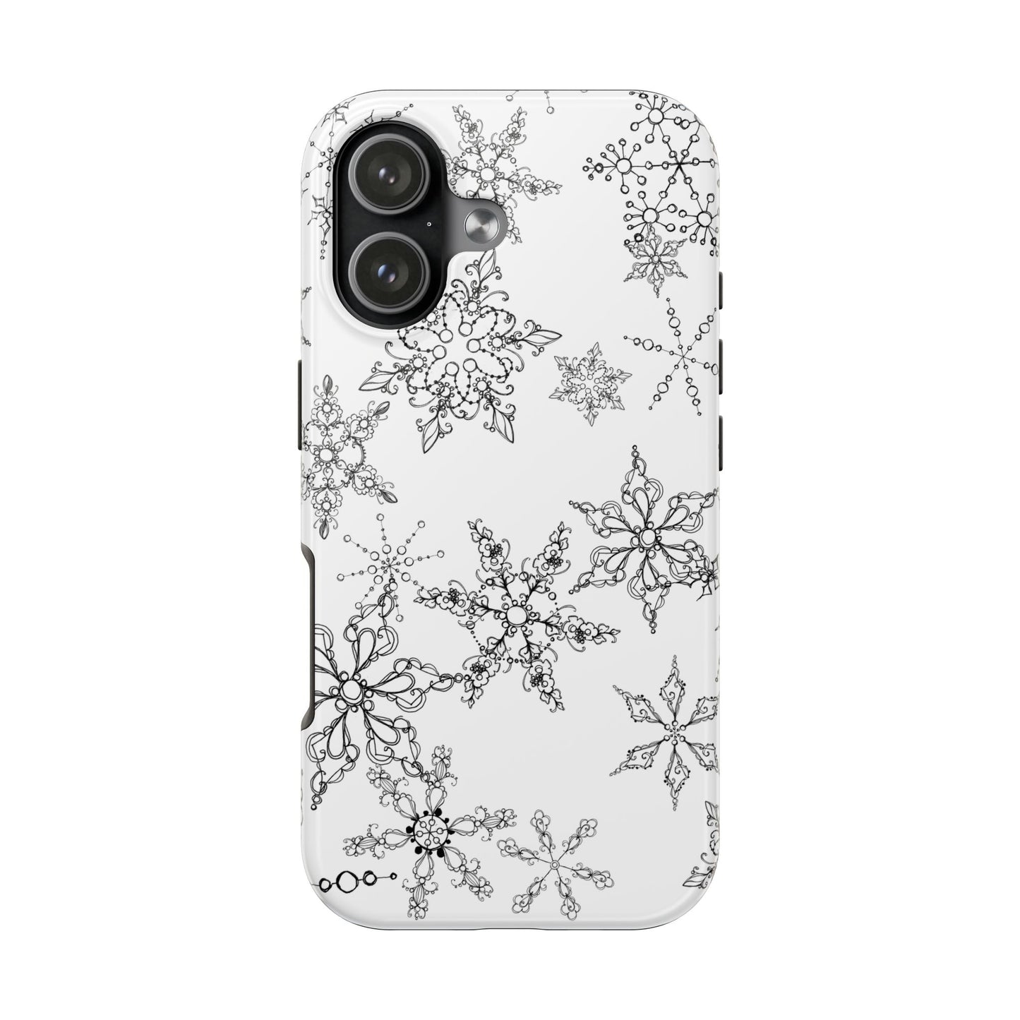 Random Flakes White Phone Case
