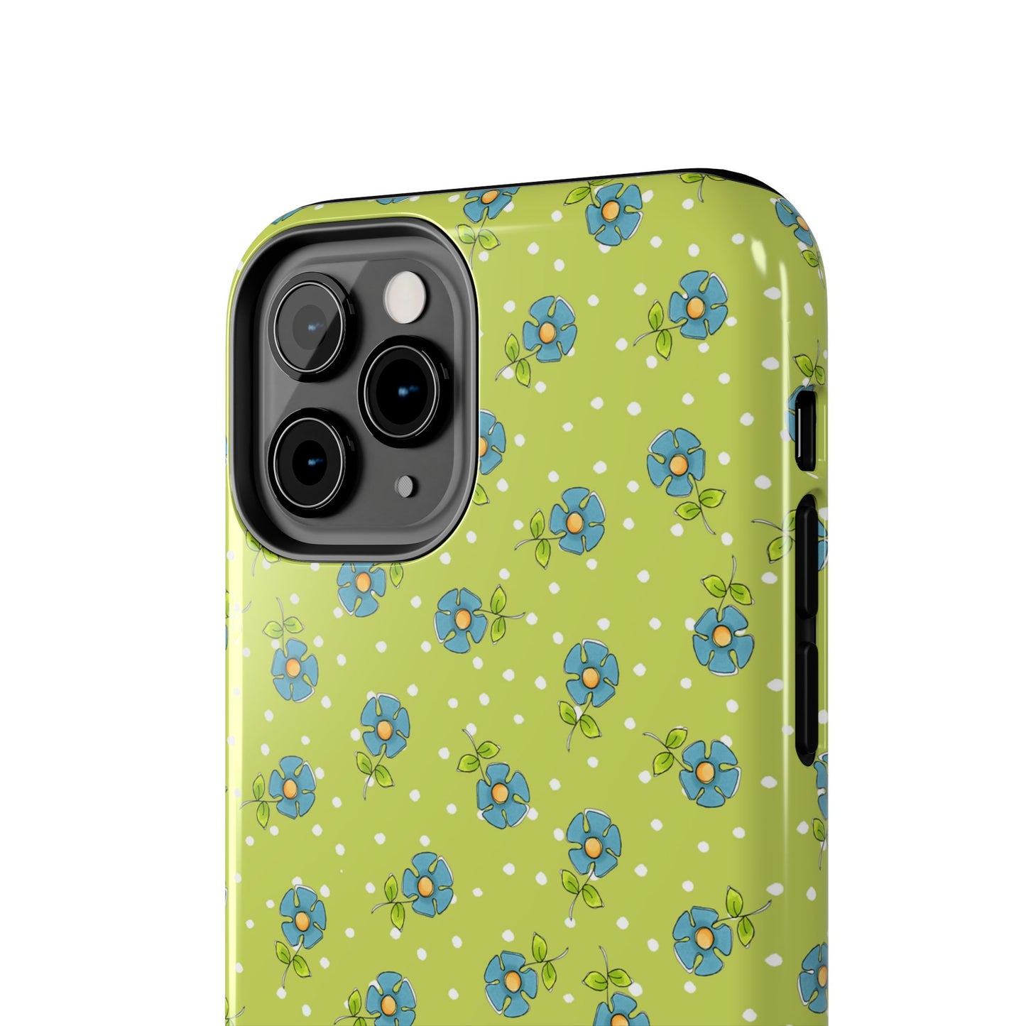 Daisy Dots Green Phone Case
