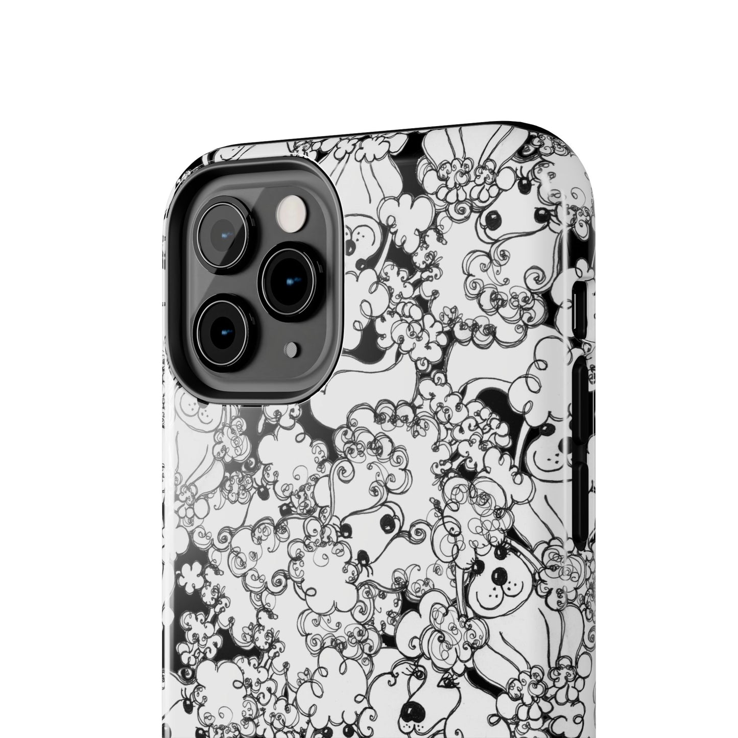 Poodle Party Black Phone Case