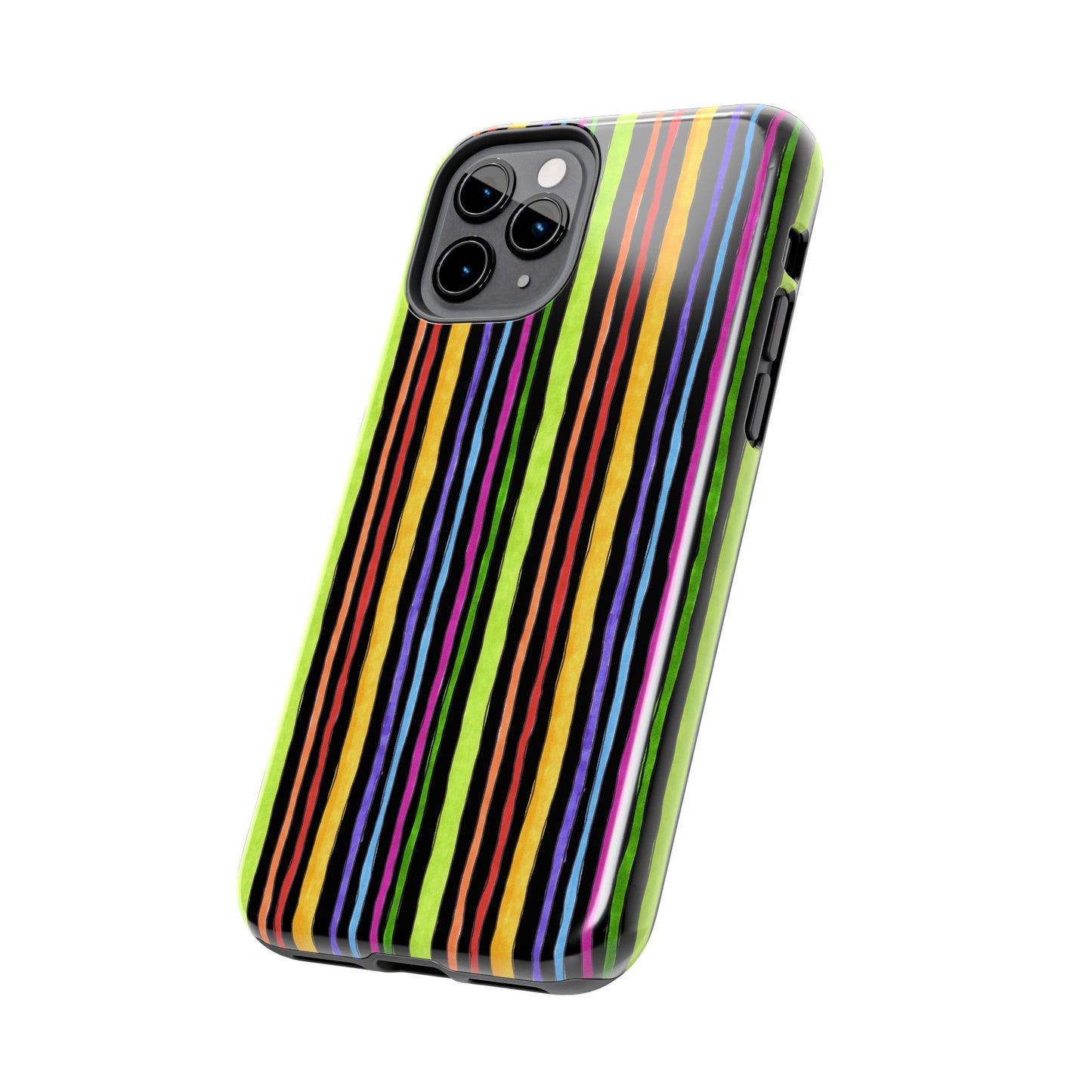 Stripe Fancy Black Phone Case