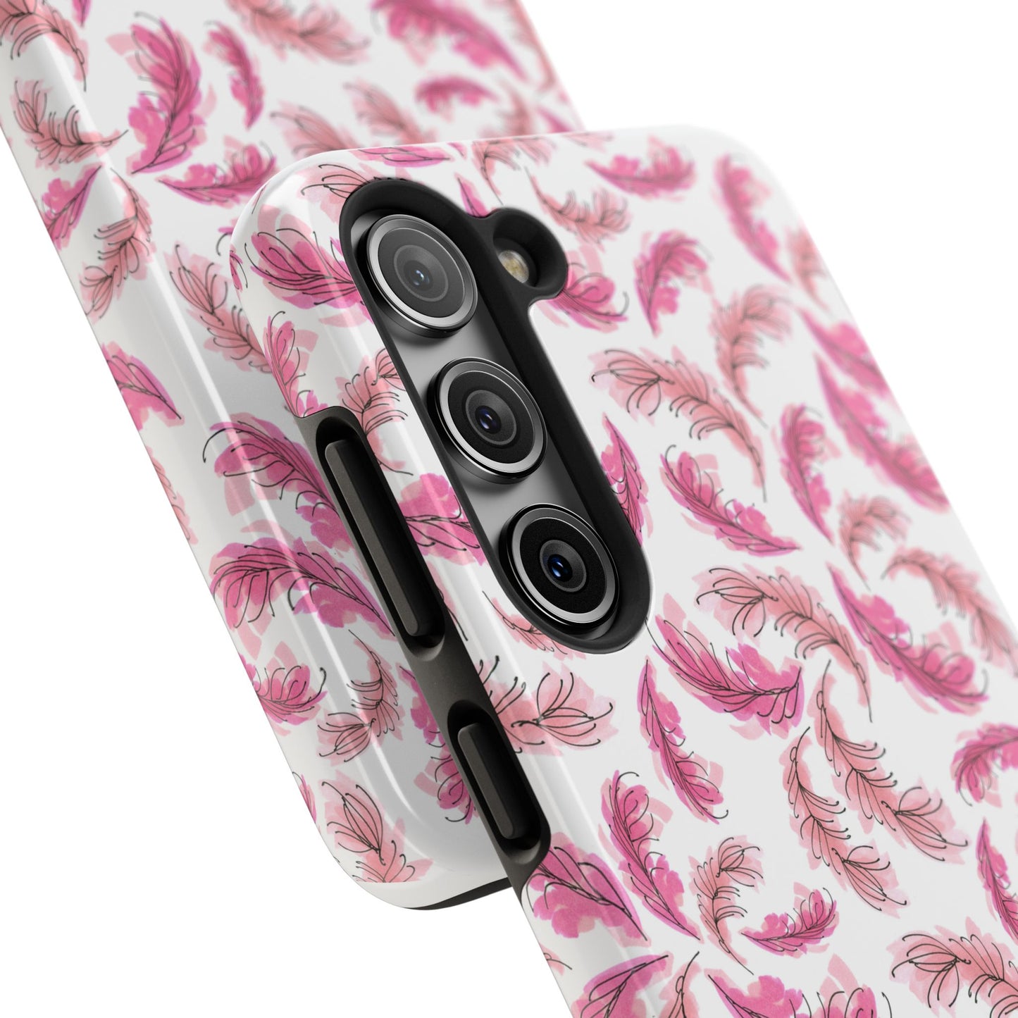 Flam Feathers White Phone Case