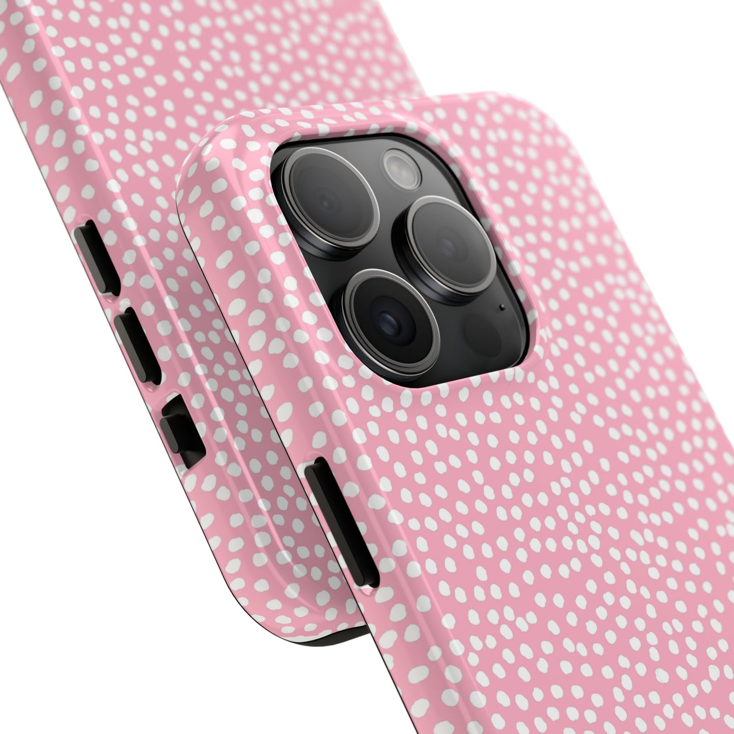 Bitty Dots Pink / White Phone Case