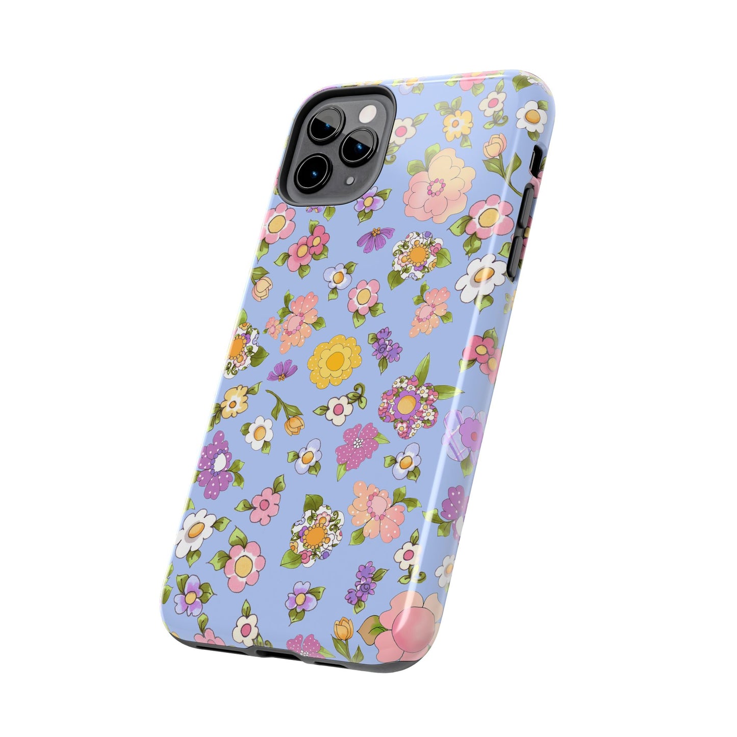 Flowery Blue Phone Case