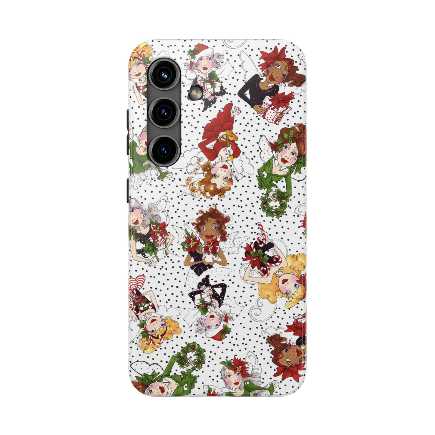 Fairy Toss White / Black Phone Case
