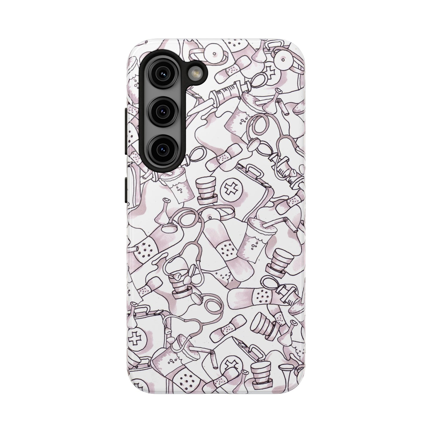 Med Stuff White Phone Case