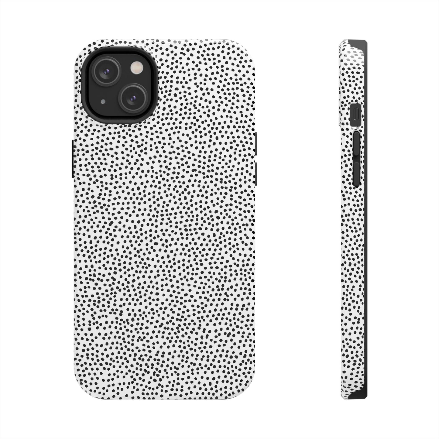 Baby Dots White / Black Phone Case
