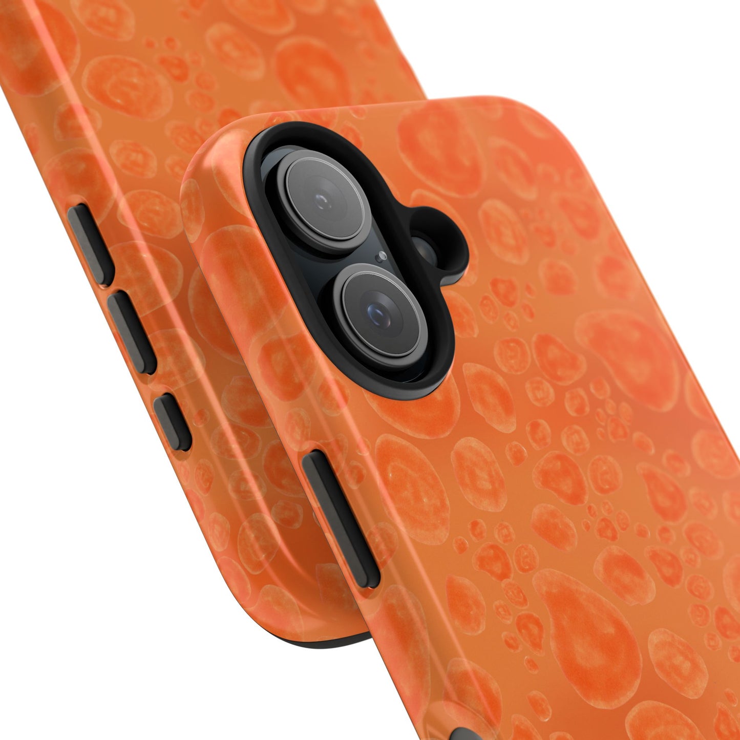 Paw Dots Orange Phone Case