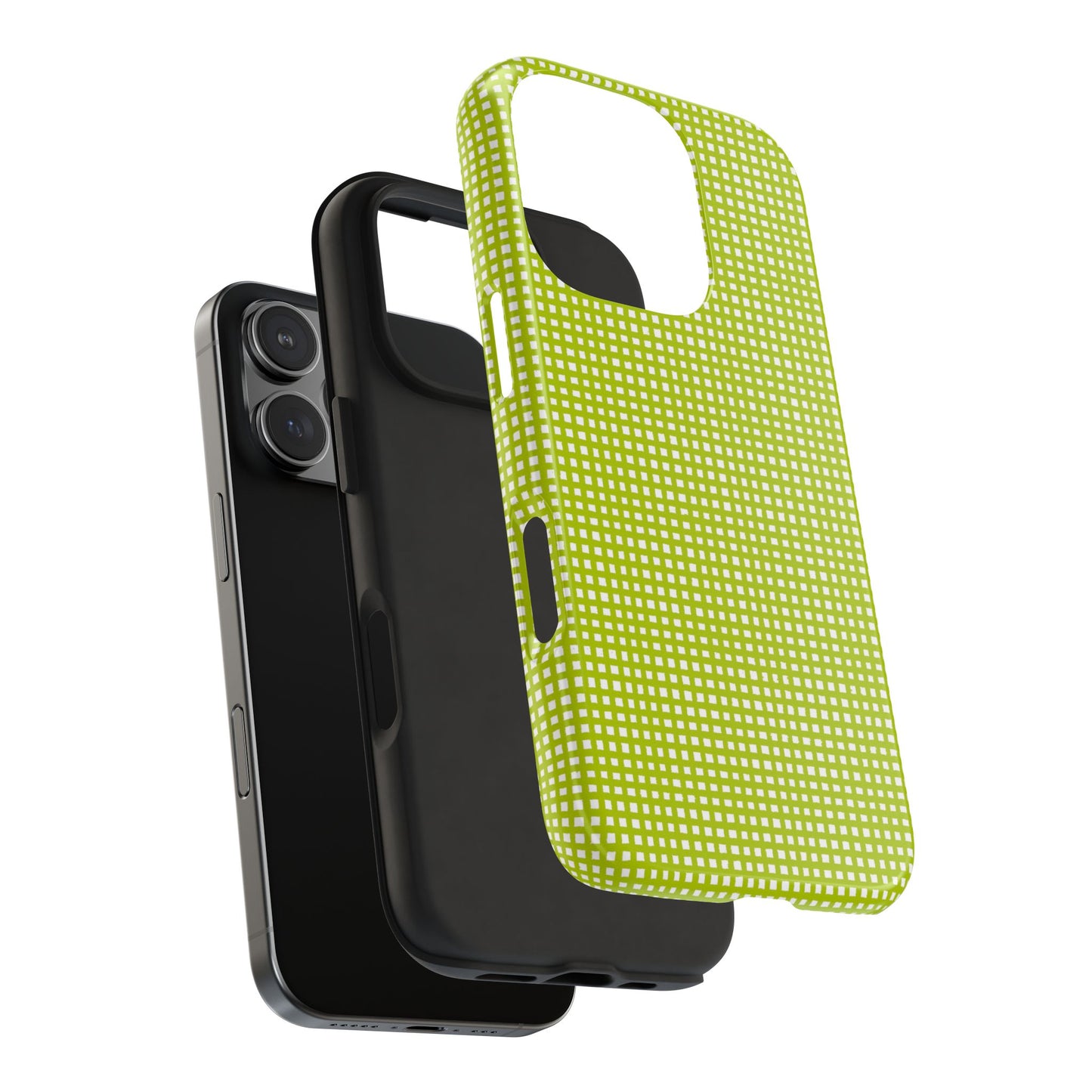 Chipper Check Lime Phone Case
