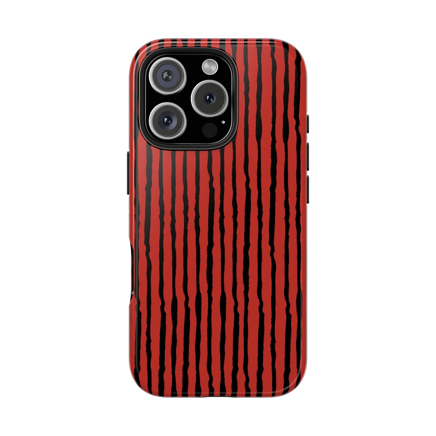 Sorta Stripe Red / Black Phone Case
