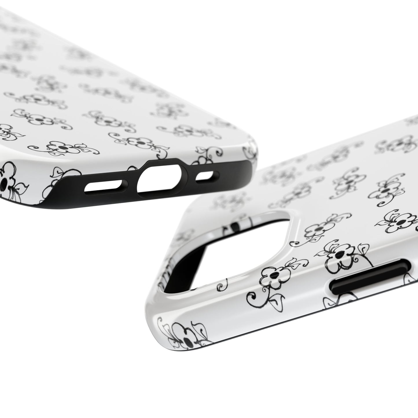Favorite Daisies White / Black Phone Case
