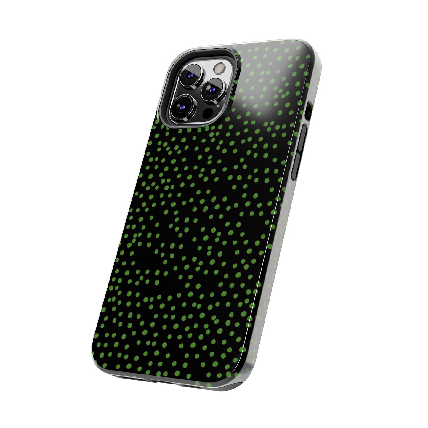 Dinky Dots Black / Green Phone Case