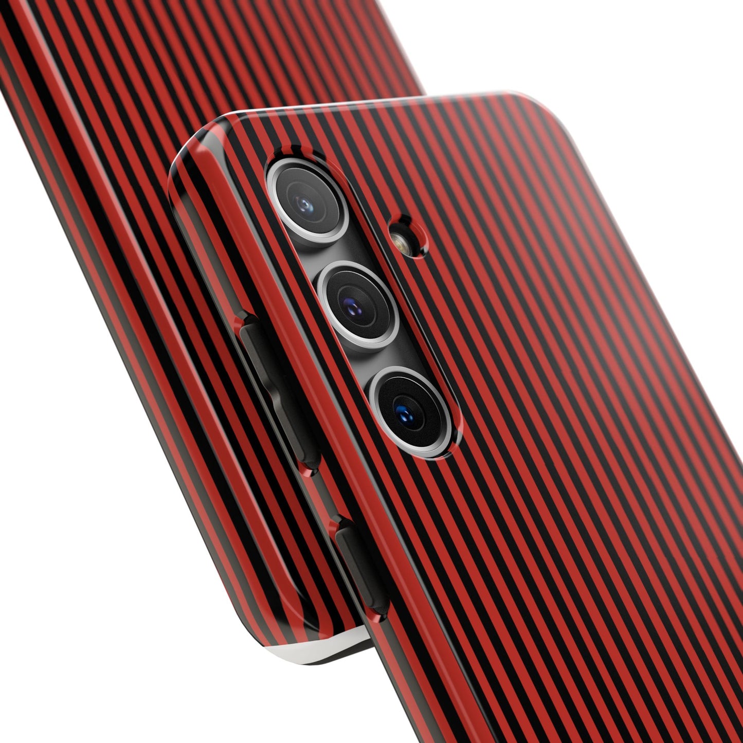 Stripe Red / Black Phone Case