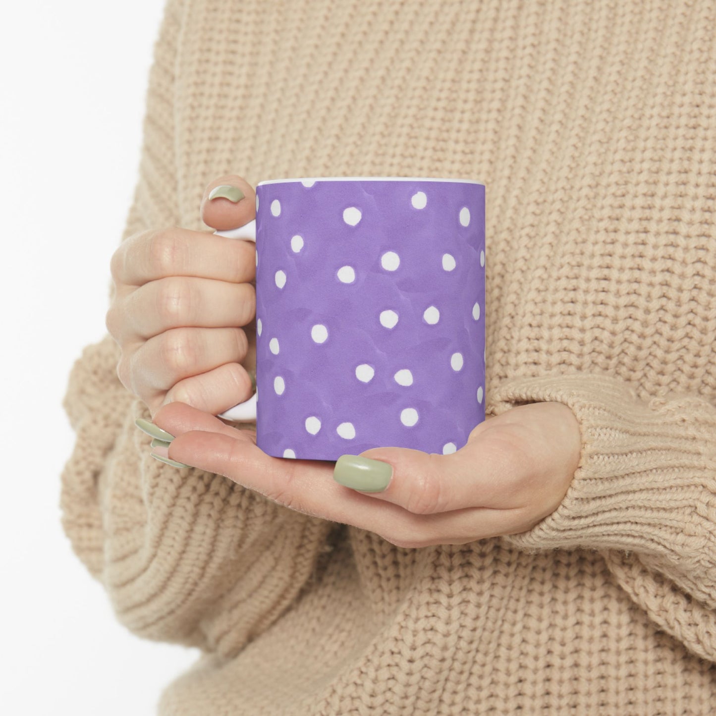 Curious Purple Dots Cup