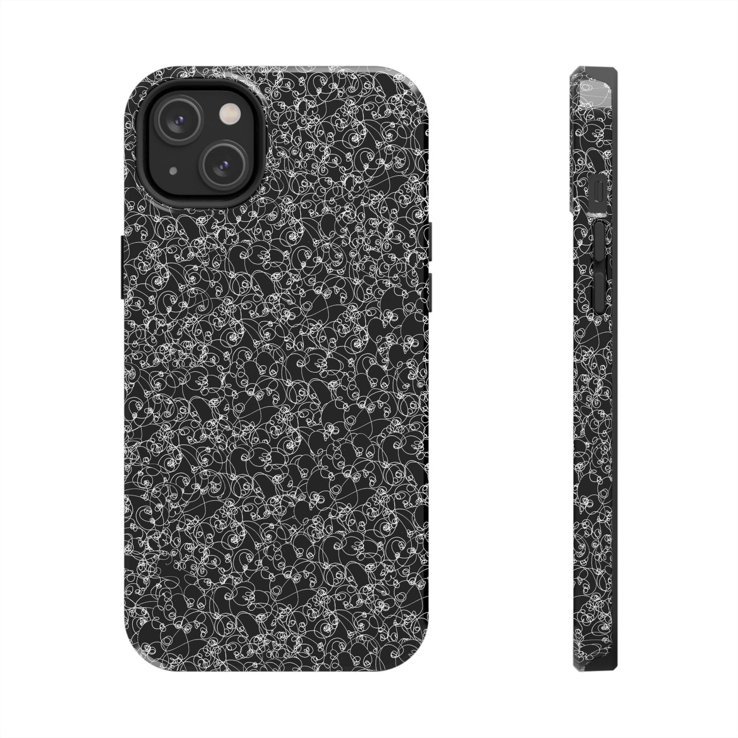Scribble Black / White Phone Case