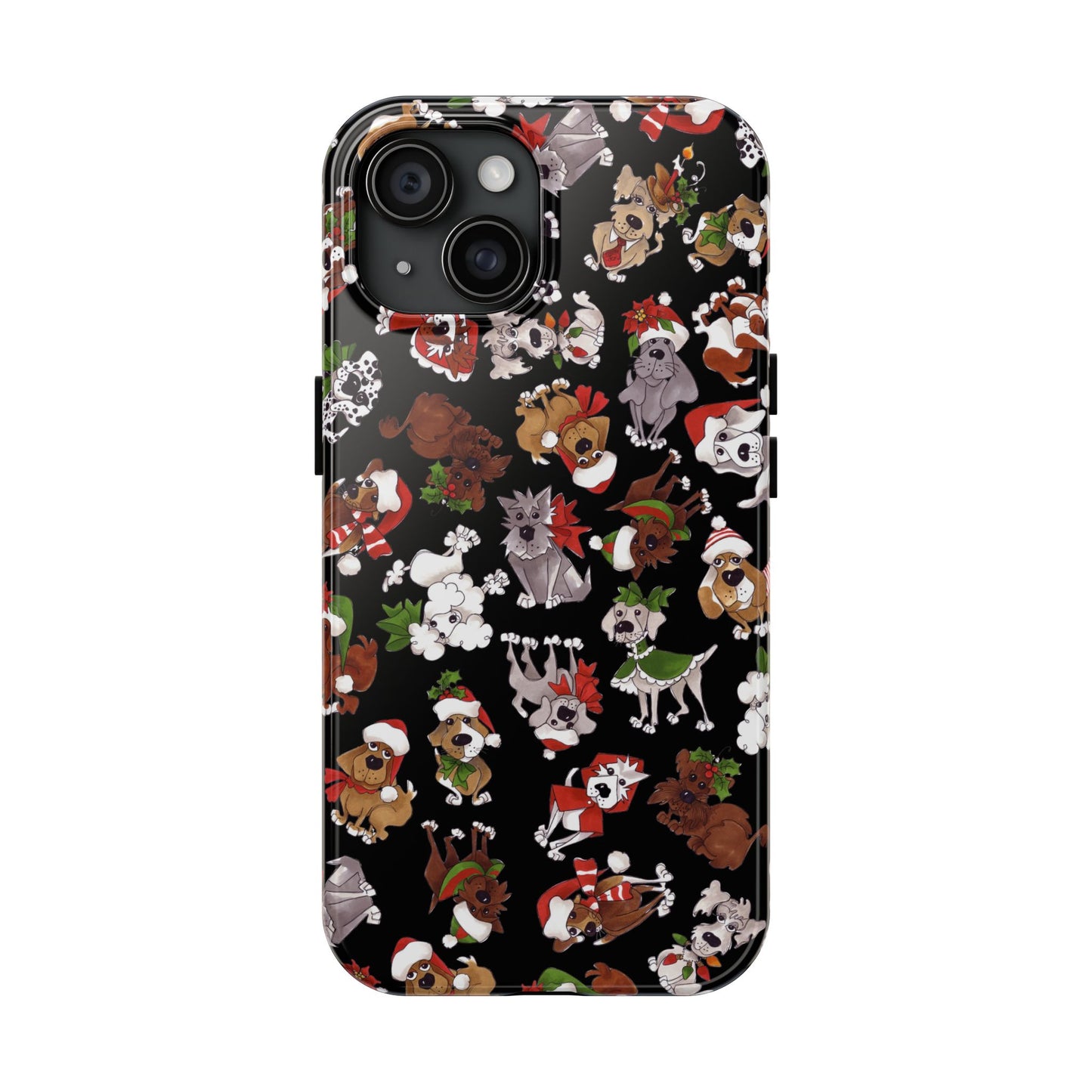 Doggie Toss Black Phone Case