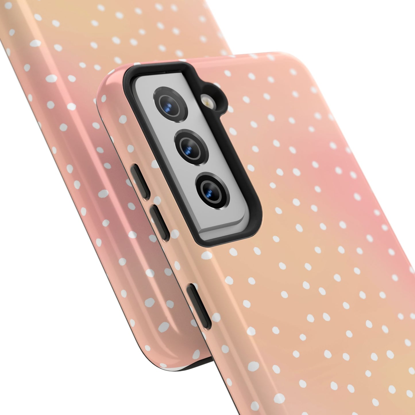 Dinky Dots Peach / White Phone Case