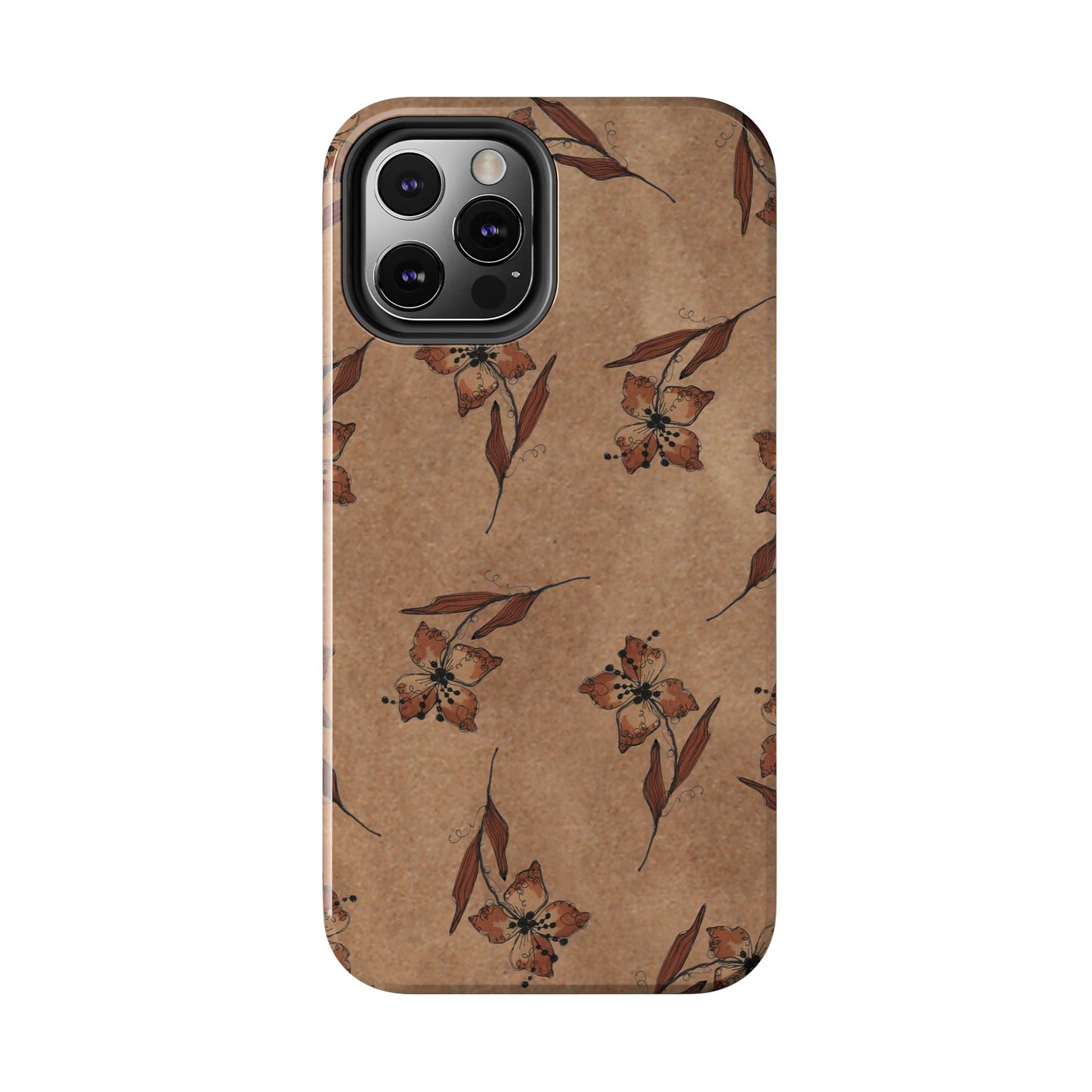 Brown Buds Phone Case
