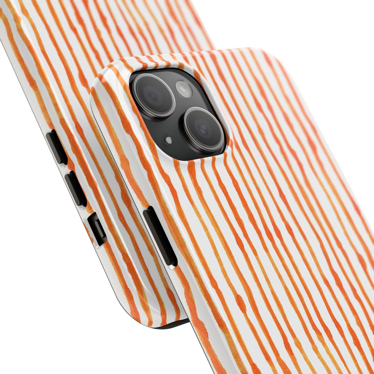 Faux Seersucker Orange / White Phone Case