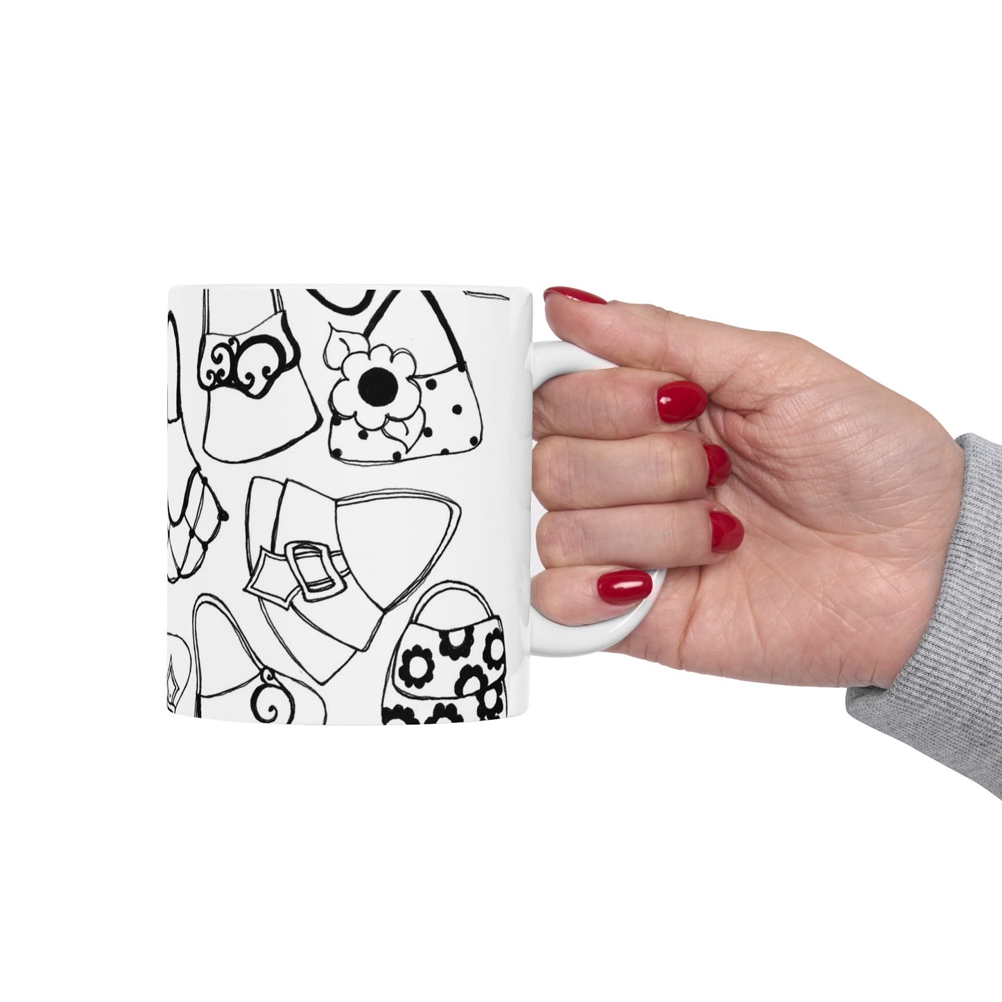 Handbags White / Black Cup