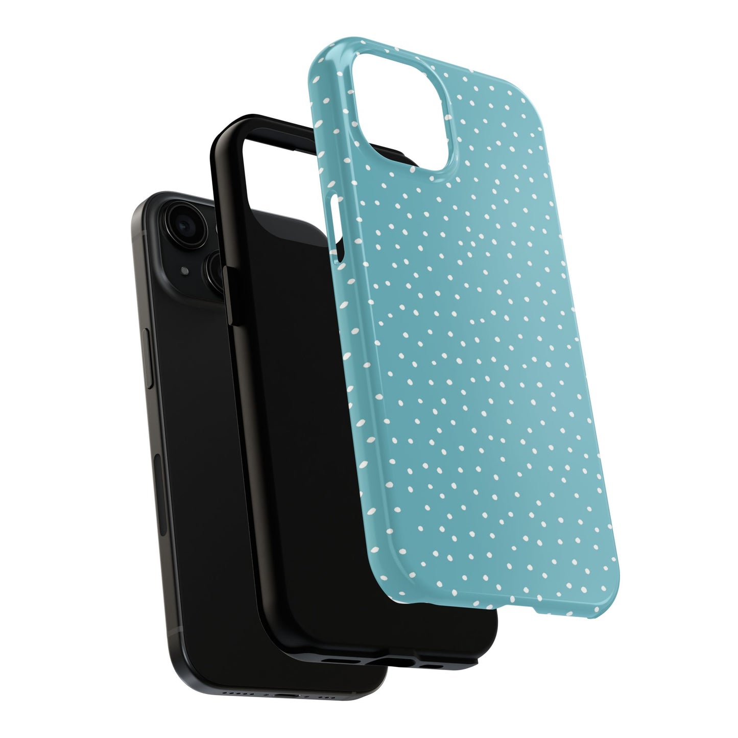 Dinky Dots Turquoise / White Phone Case