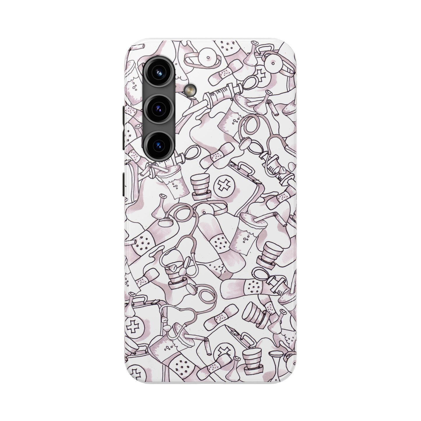 Med Stuff White Phone Case