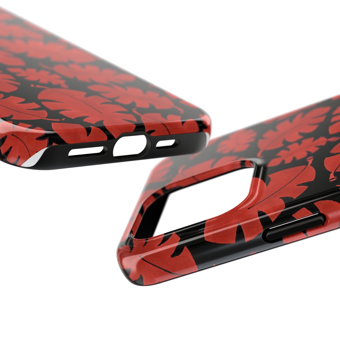 Red Bananas Black Phone Case