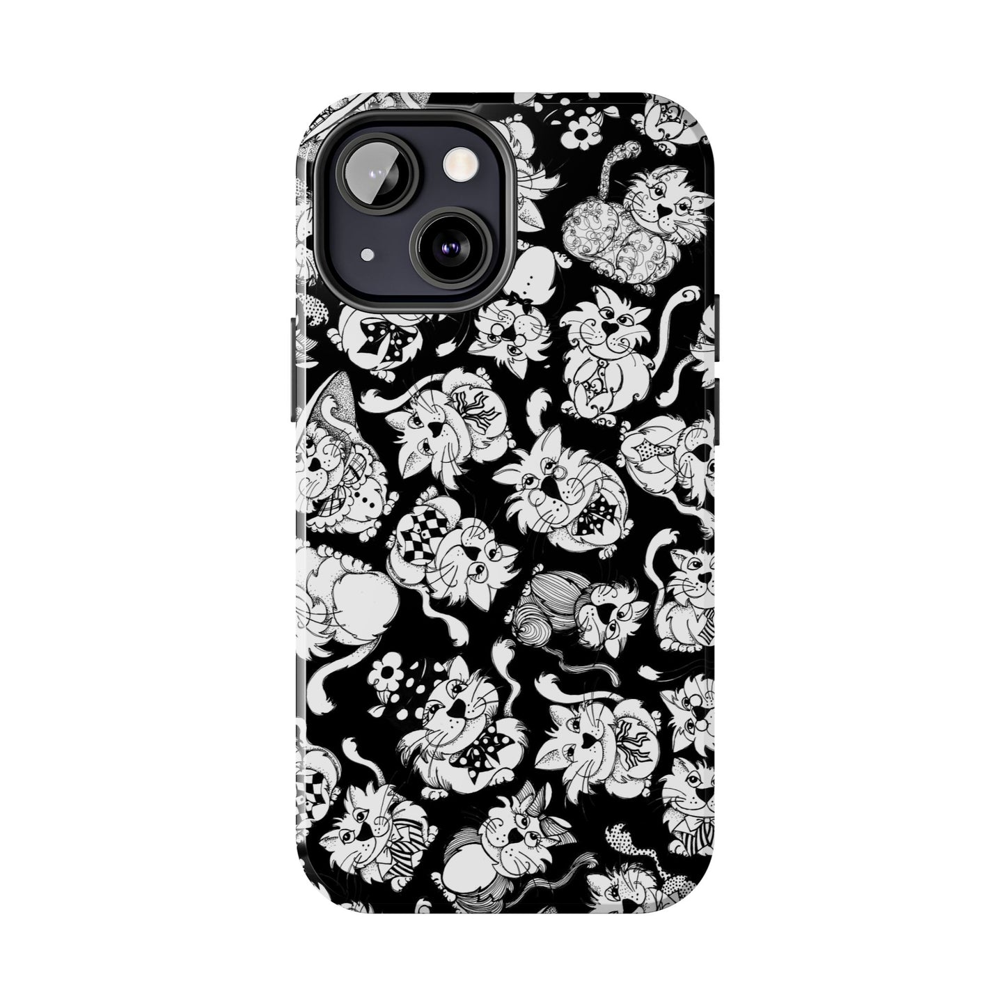 So Kitties Tossed Black Phone Case
