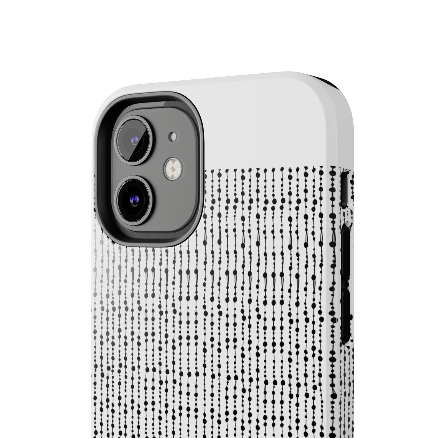 Beaded Curtain White / Black Phone Case