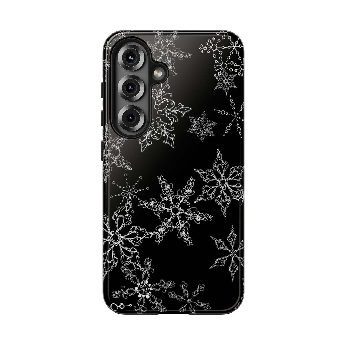 Random Flakes Black Phone Case