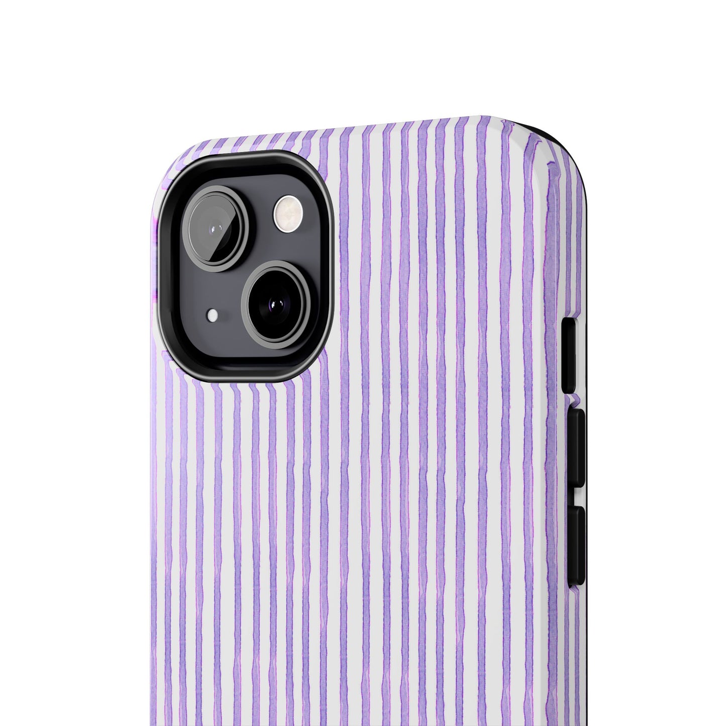 Candy Stripe White / Lilac Phone Case