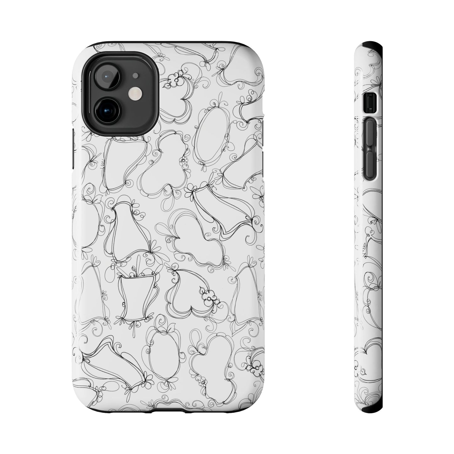 Frames White / Black Phone Case