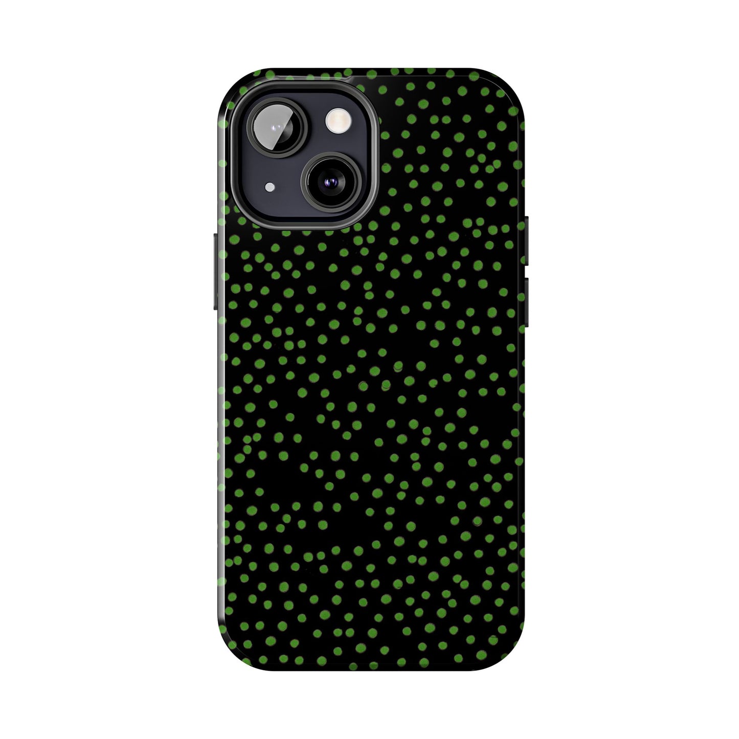 Dinky Dots Black / Green Phone Case