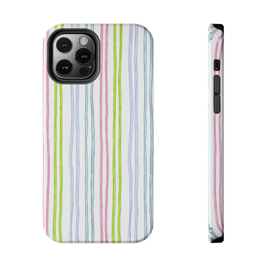 Belle Stripe White Phone Case