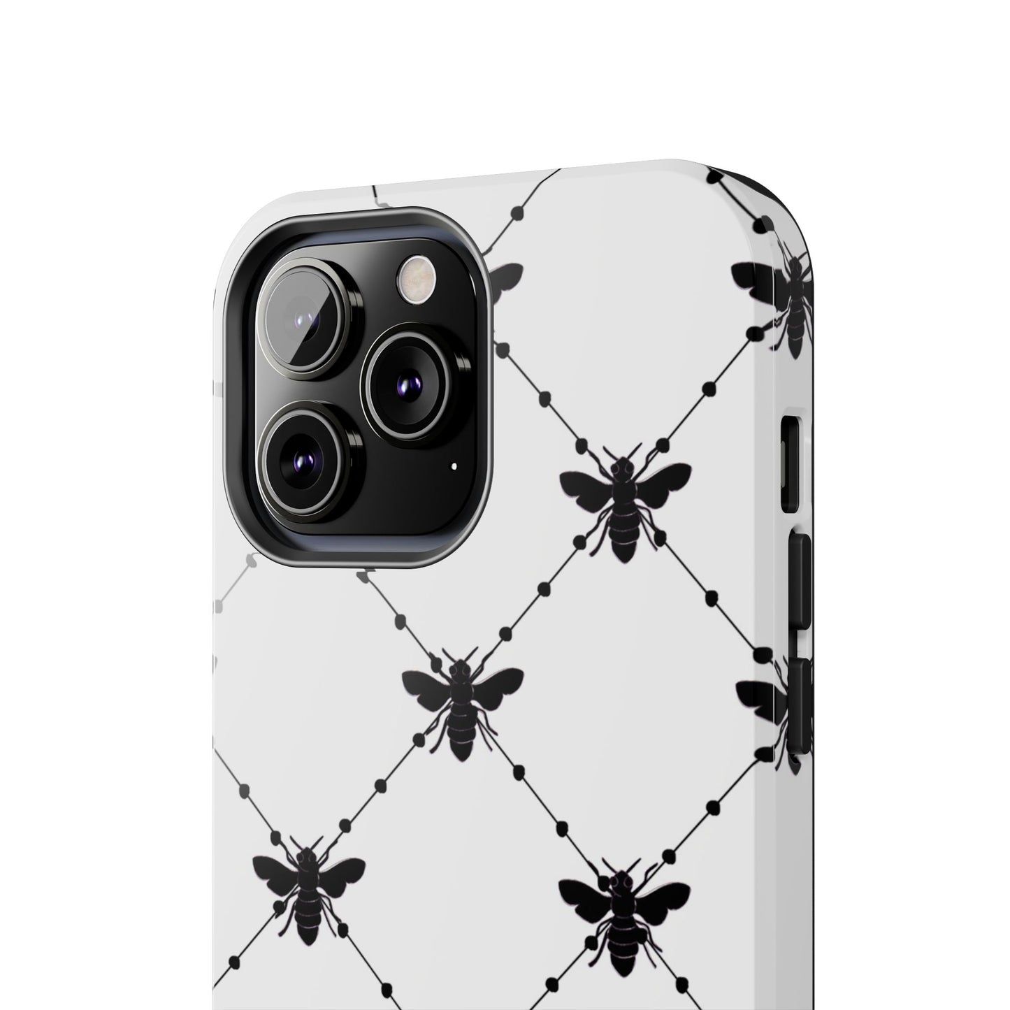 Beaded Bees White Phone Case