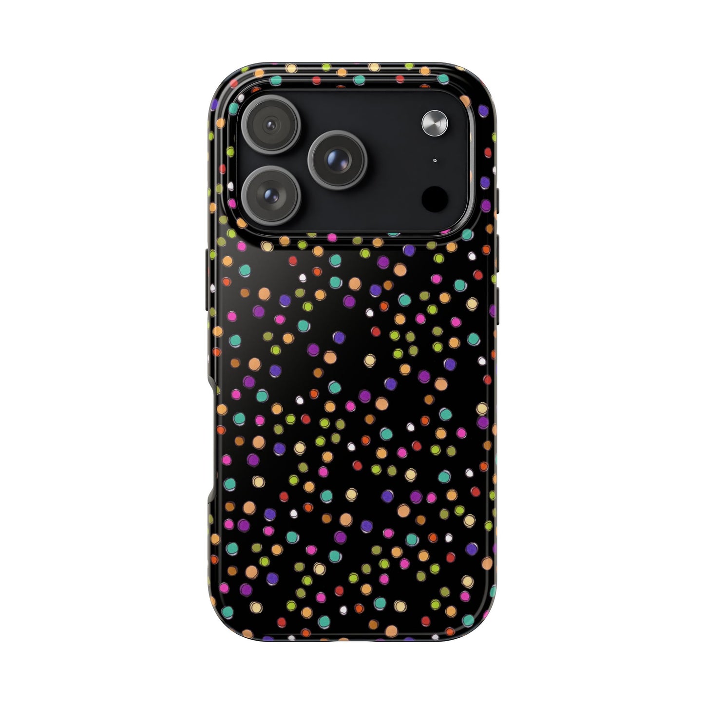 Dog Dots Black Phone Case