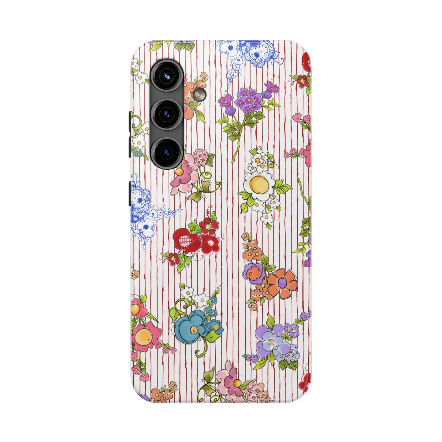 Mixed Bouquets Red / White Phone Case
