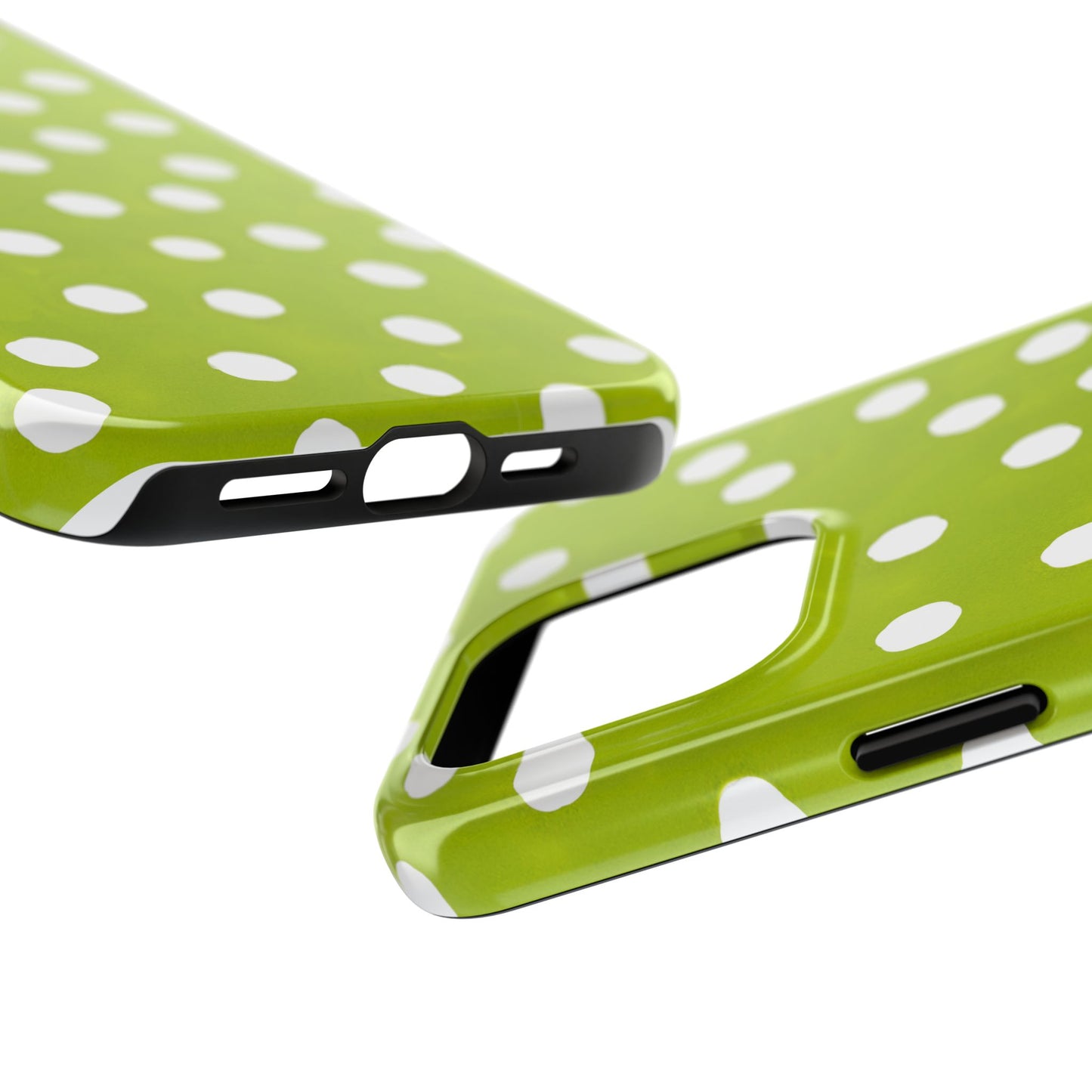 Jumbo Dots Green / White Phone Case
