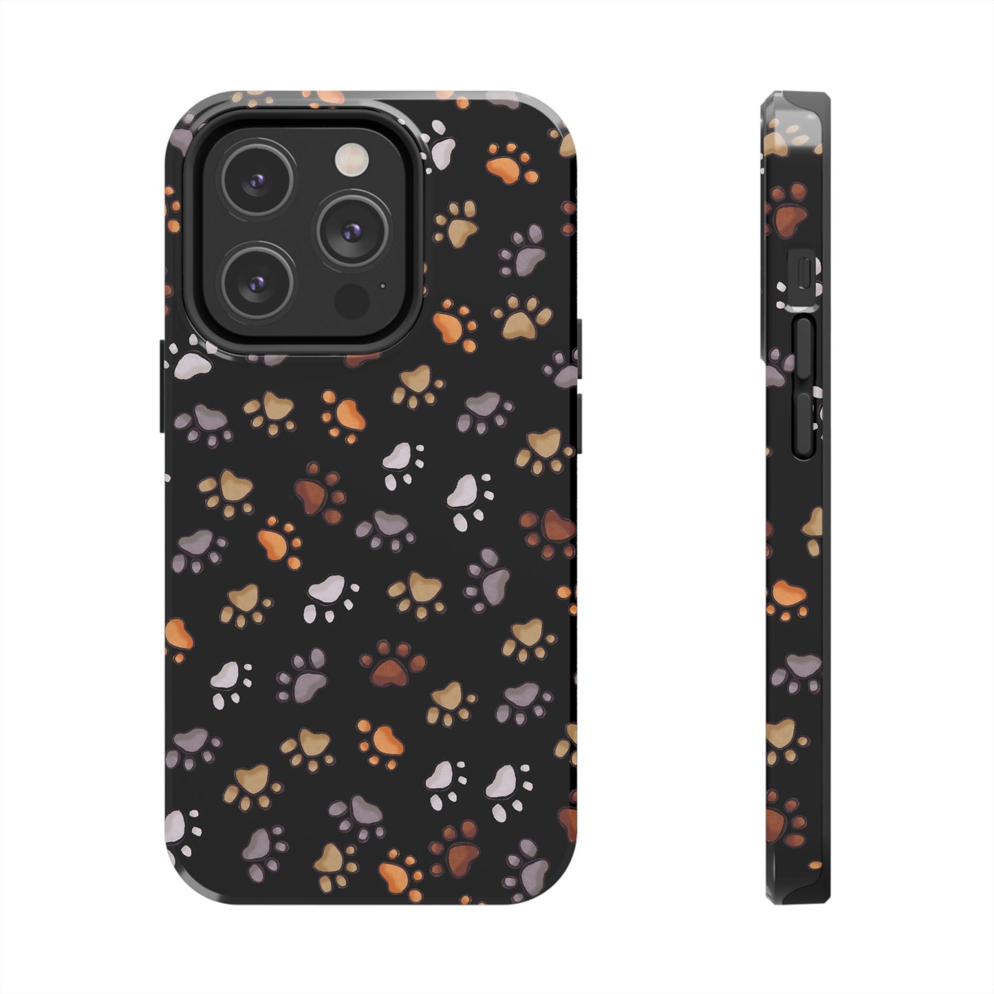 Puppy Paws Black Phone Case
