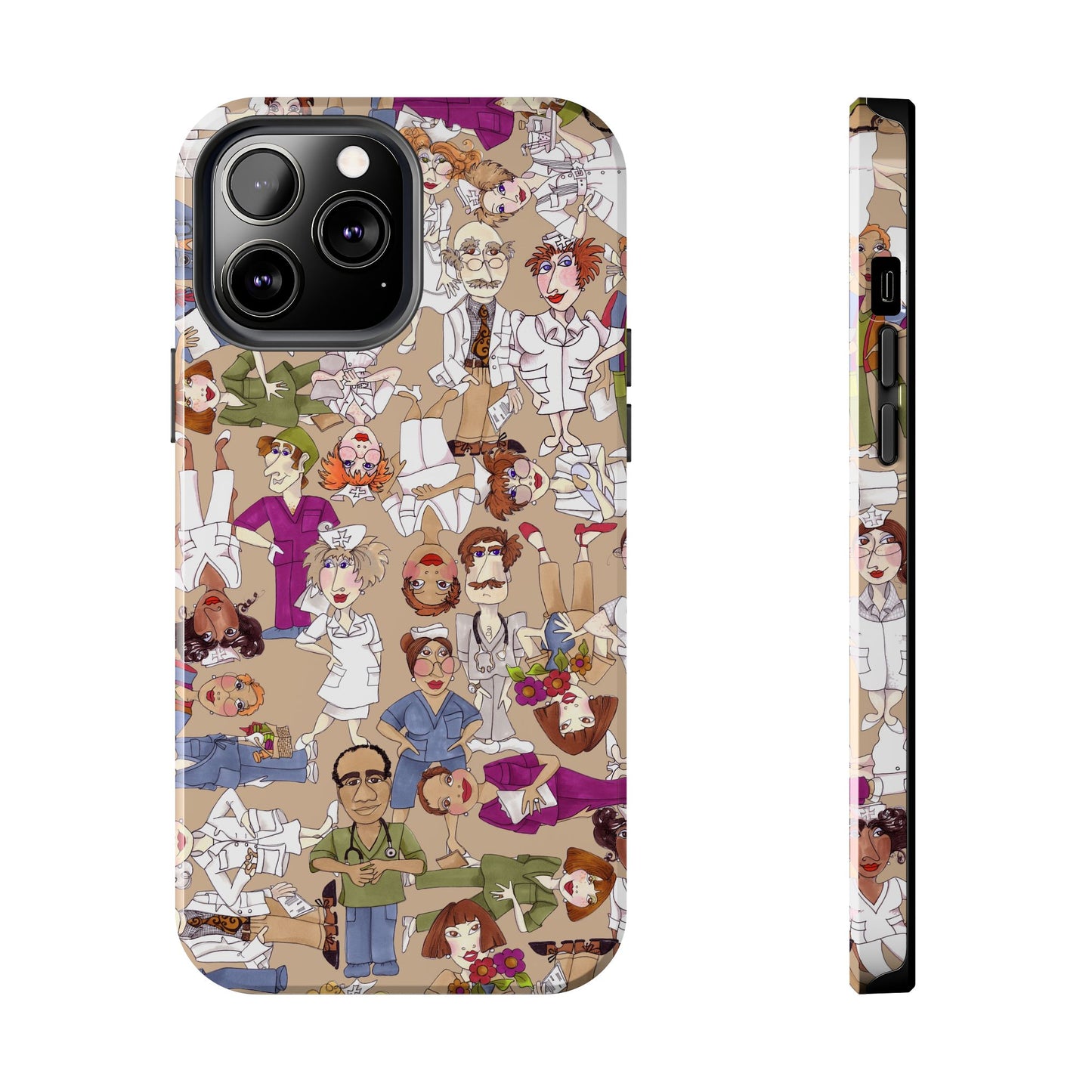 Diverse Nurse Khaki Phone Case