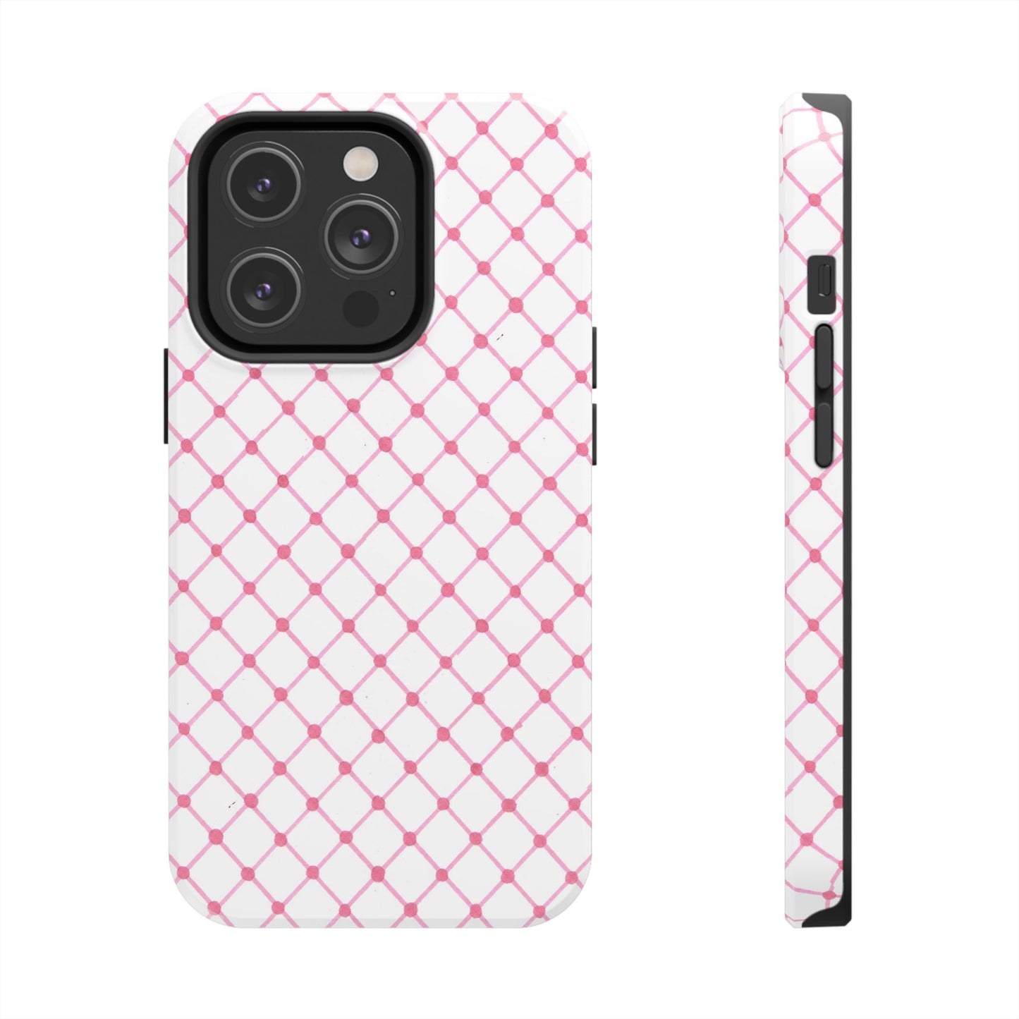 Cyclone Fence White / Pink Phone Case